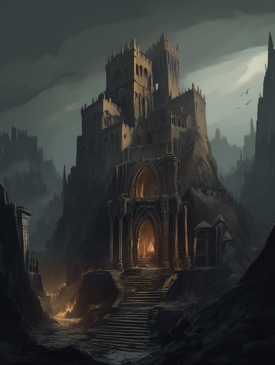 Grimkeep a ruined city in Middle Earth in