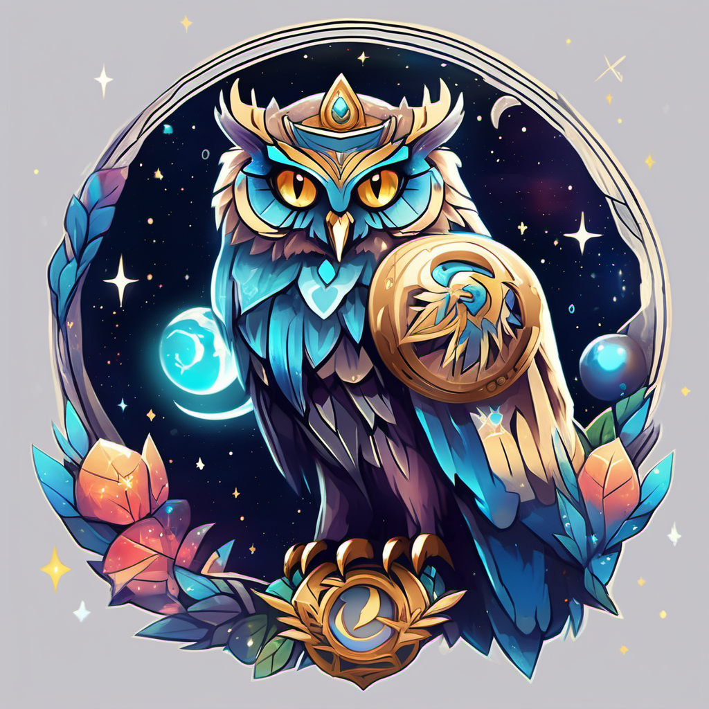 magedlion moondrop crescent moon owl pokemon love cosmic lion