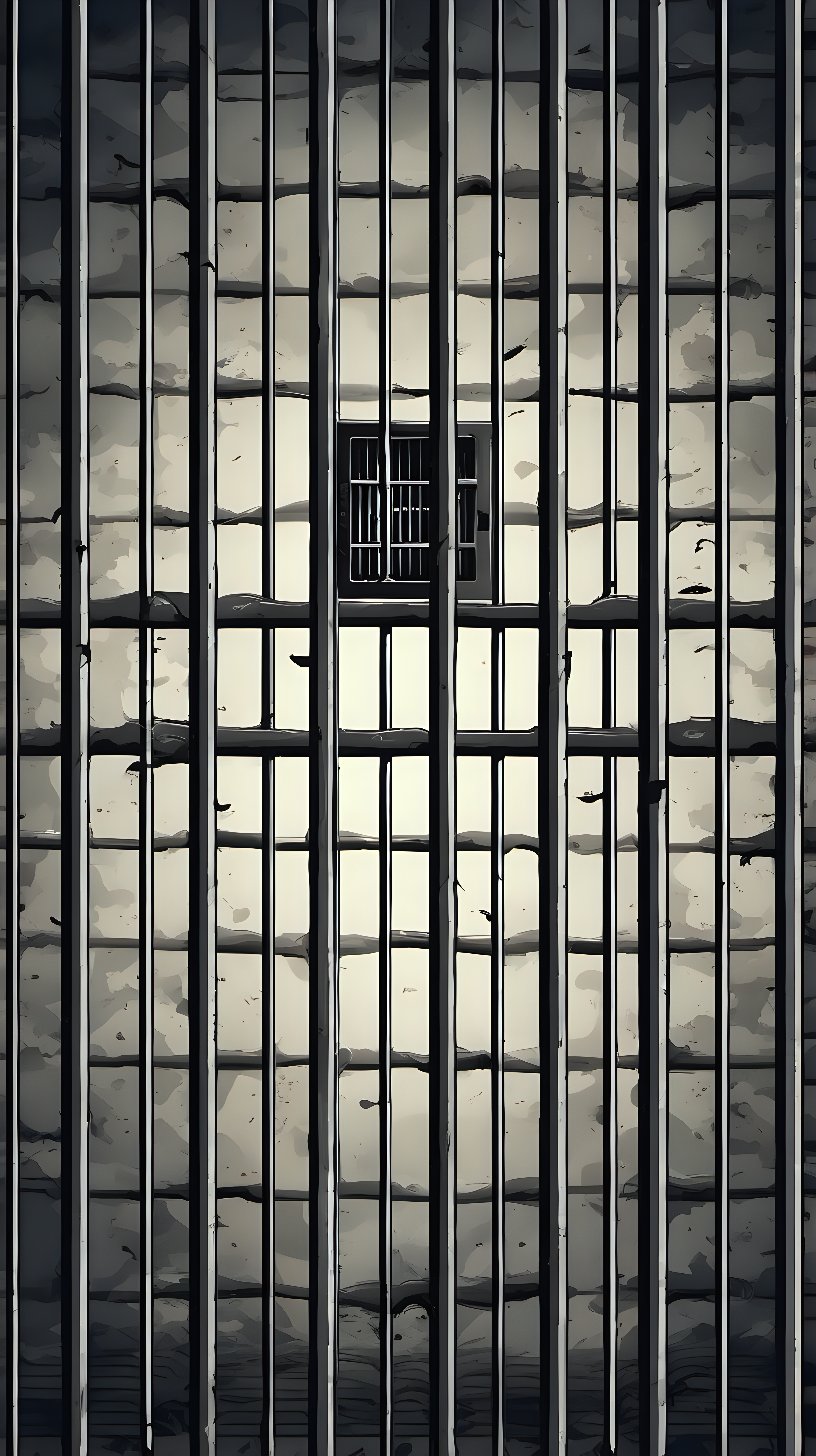 prison bars frightening background