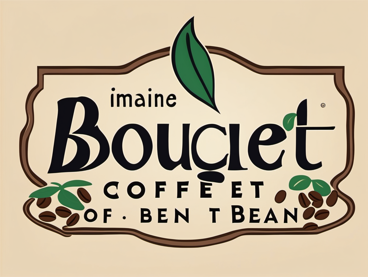 imagine a Boquete coffee logo for a company called Boquete bean in the style of monet