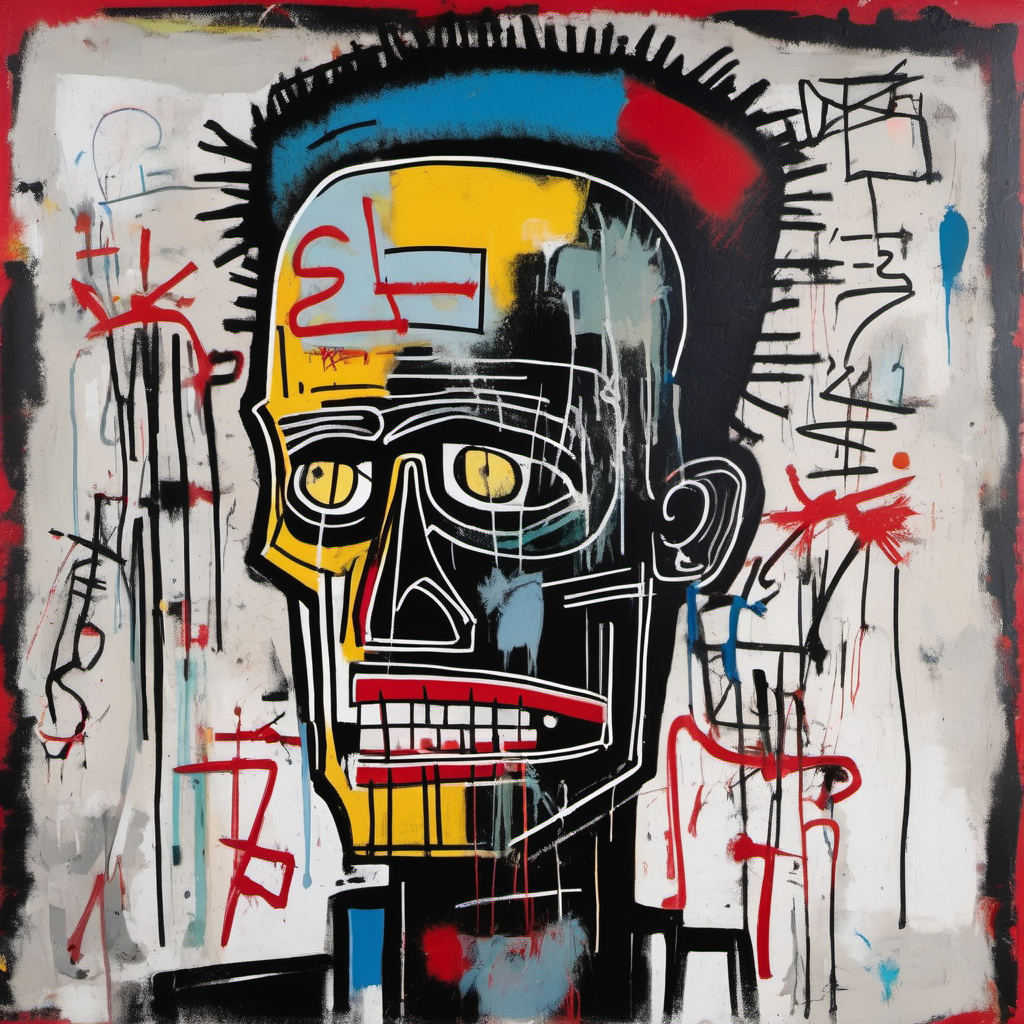 Stone Cold Killer, style of Basquiat

