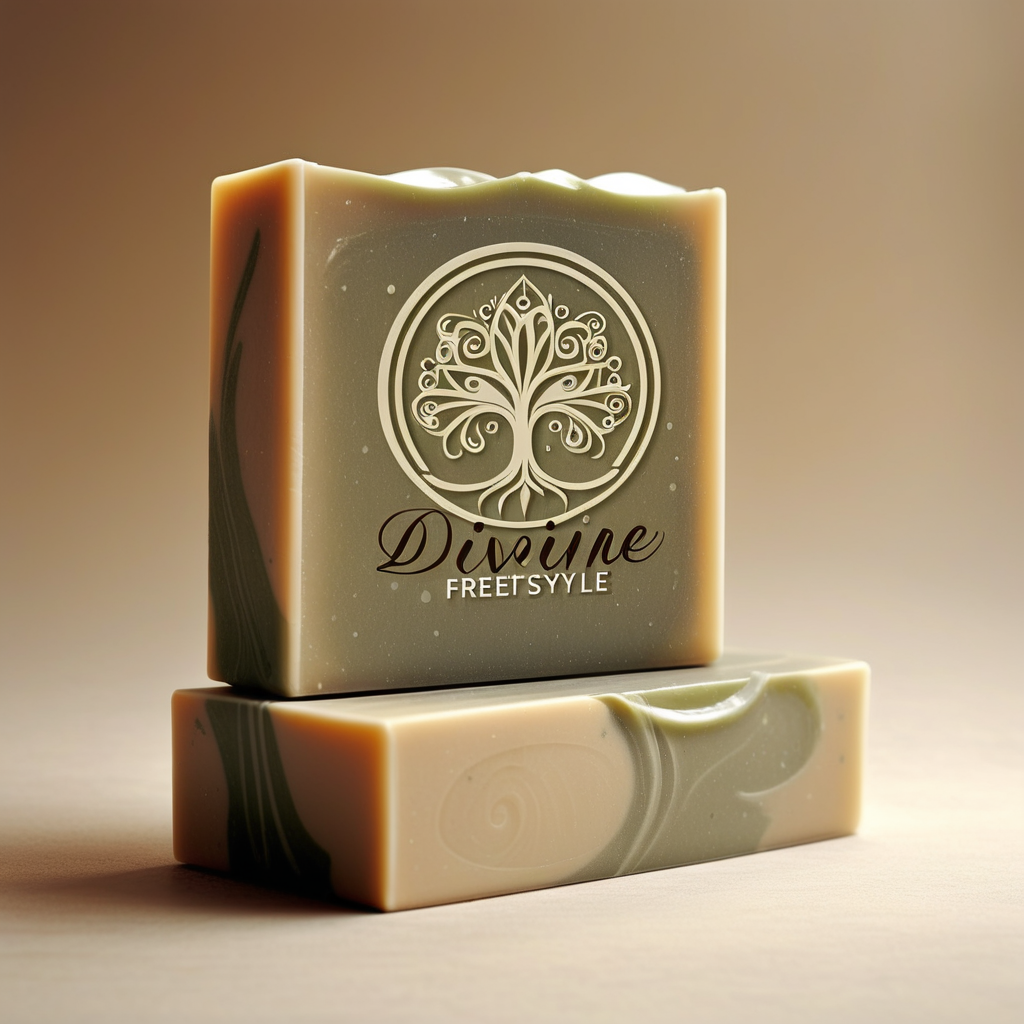 prompt: I need a logo saying "Divine FreestyleShop " for my natural soap products