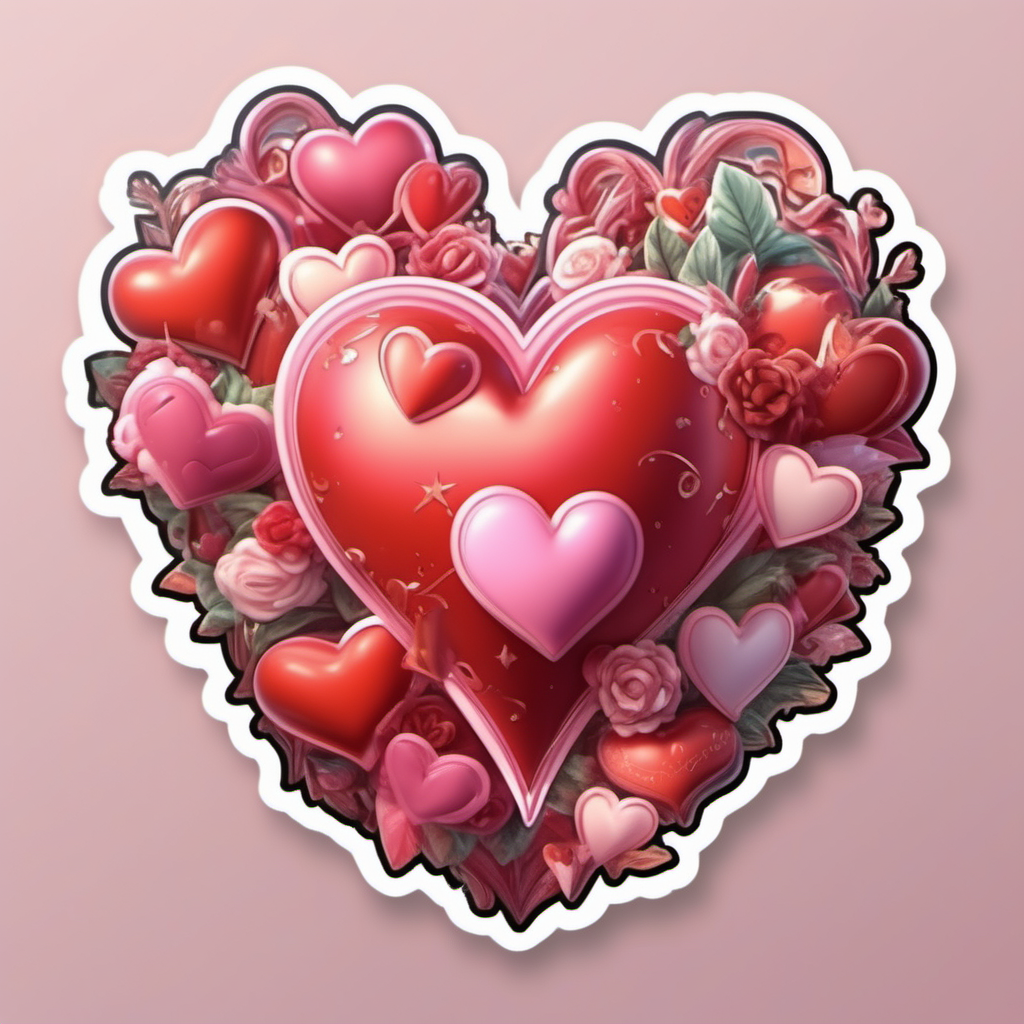 sticker valentine heart so cute bigfairytale incredibly high