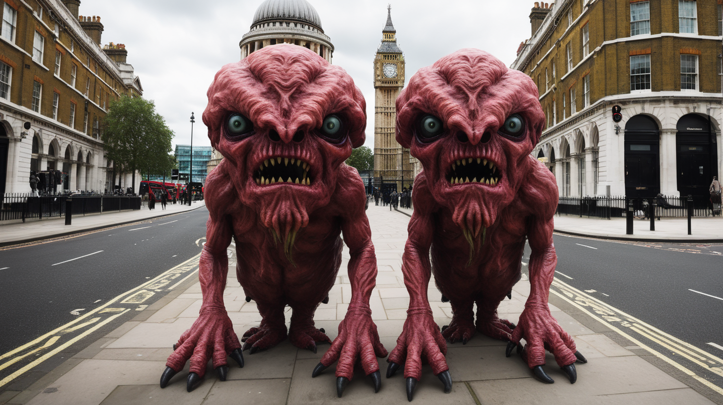 two headed monster roaming London