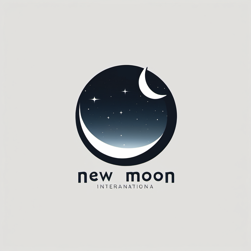 a logo for New Moon international company