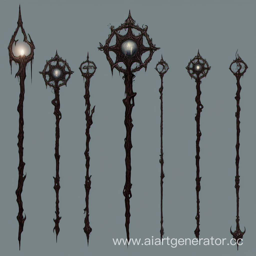 The gloomy magic staff is a reference from all sides