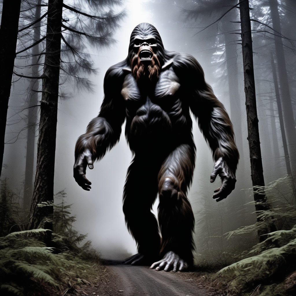 scary picture of bigfoot