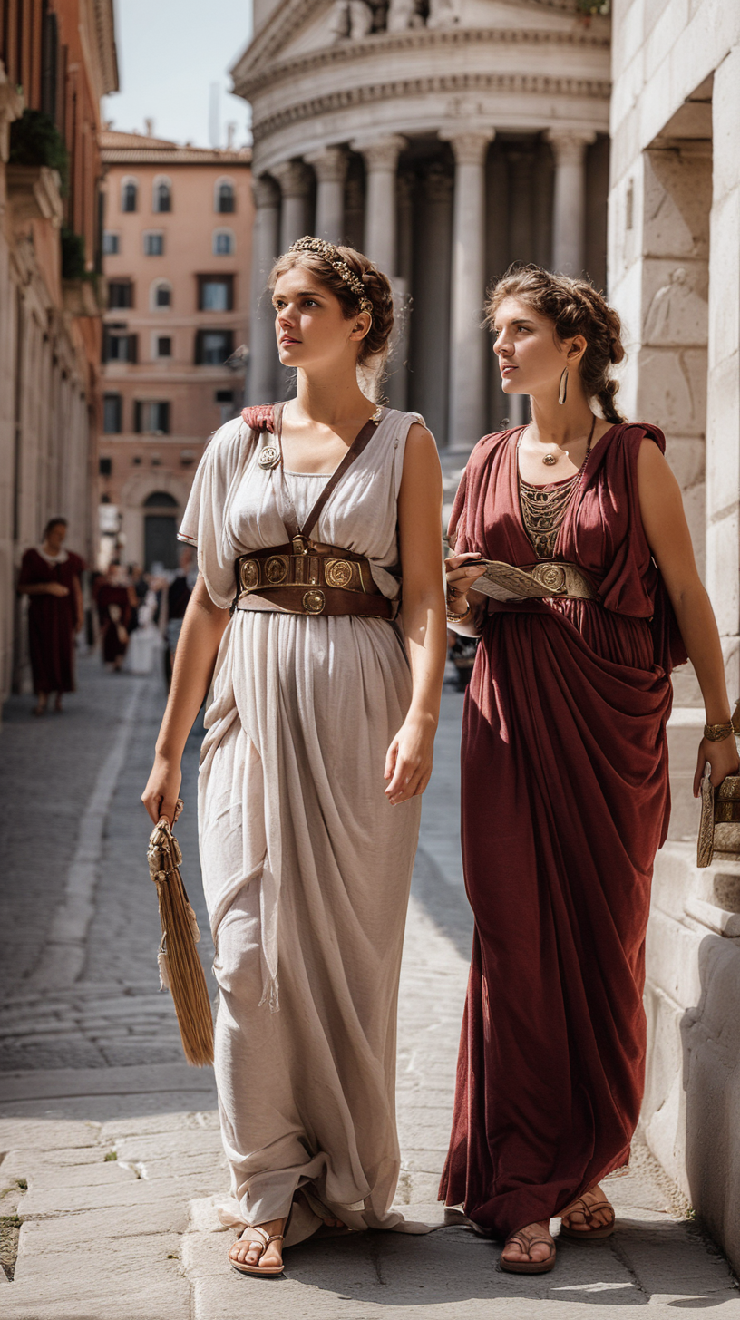 ancient roman women in the city