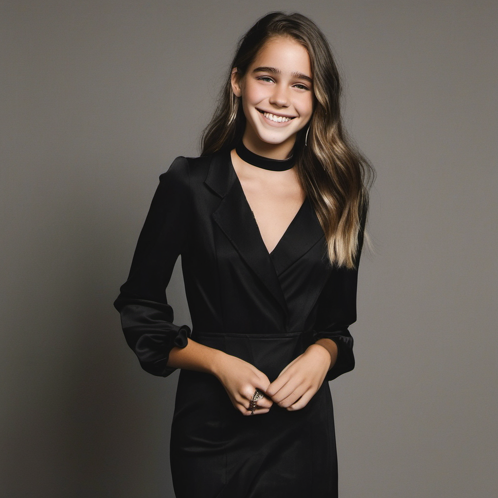 Emily Feld smiling wearing black formal attire