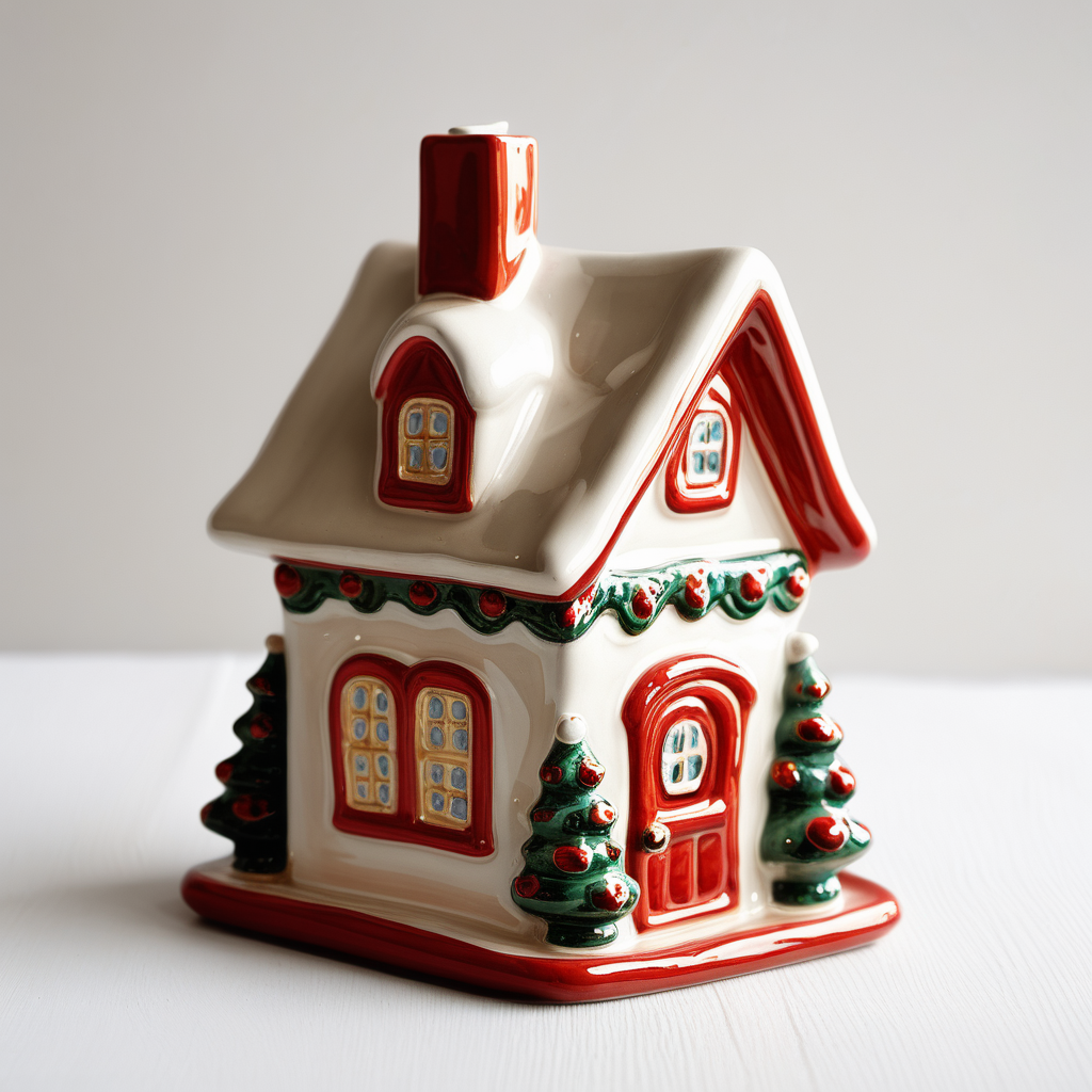 Christmas ceramic small house