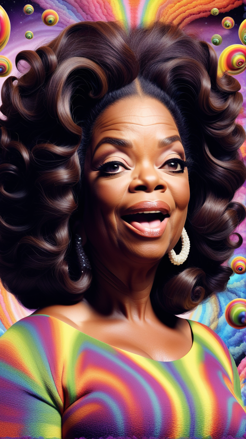 Oprah Winfrey having an acid trip