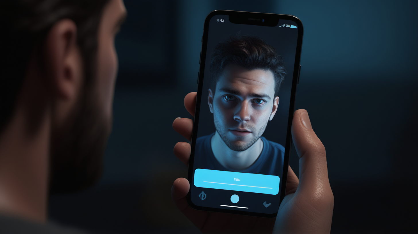 /imagine prompt: realistic, personality: [Illustrate a close-up shot of the guy's phone screen displaying an incoming call from Jenny. The screen emits a soft blue glow, casting a faint light on the protagonist's apprehensive expression. The camera captures the moment of realization and concern] unreal engine, hyper real --q 2 --v 5.2 --ar 16:9