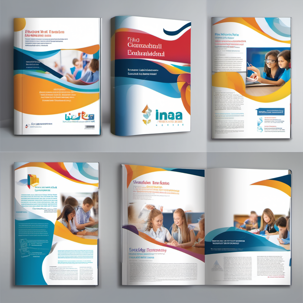  Cover design for brochures in the education