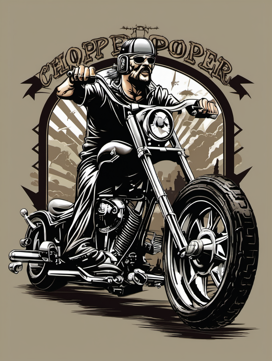 chopper, biker t-shirt