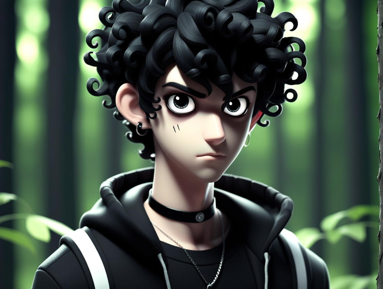 anime girl with huge curly hair by gogoohbi on DeviantArt