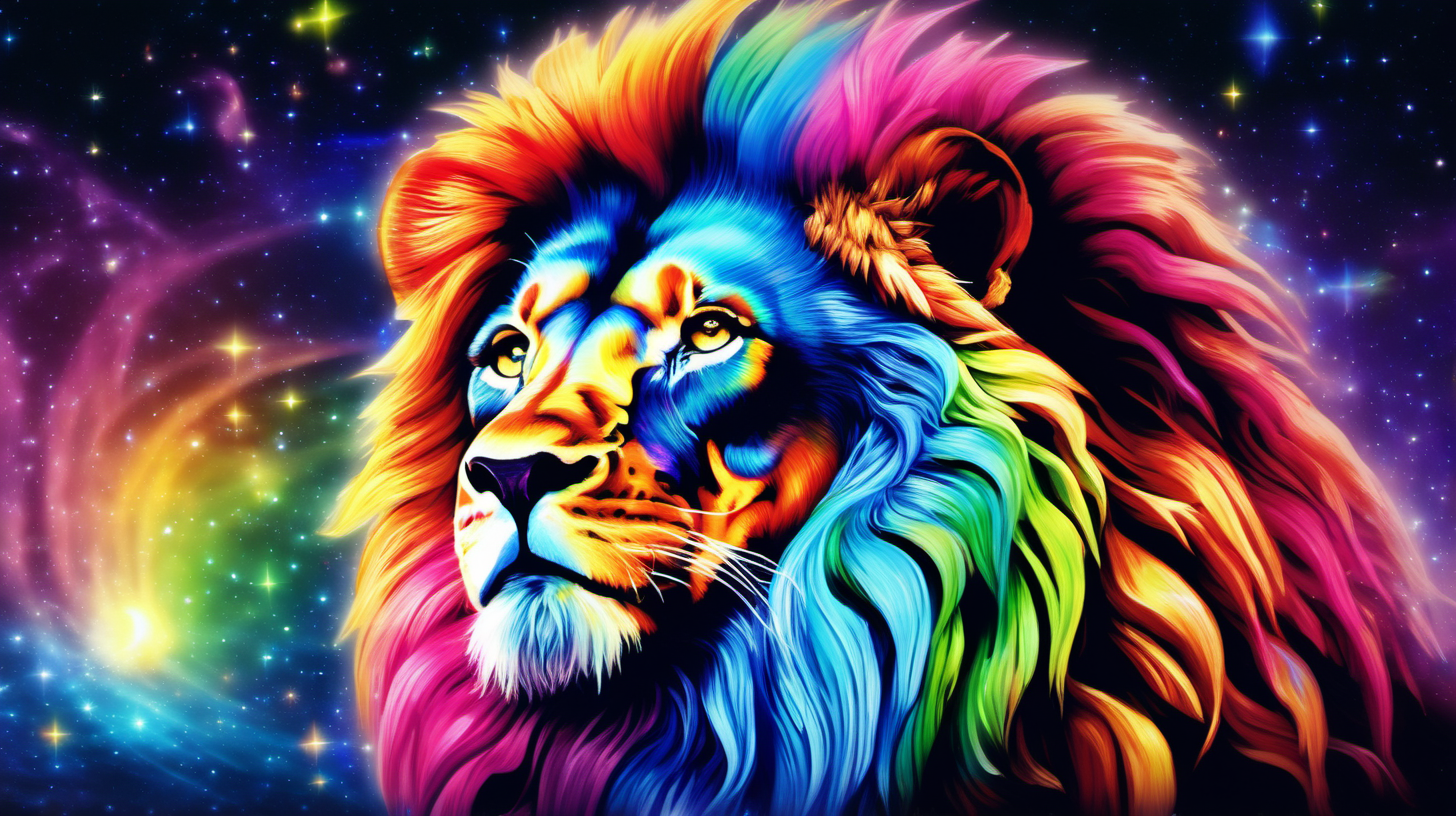 cosmic rainbow lion majic