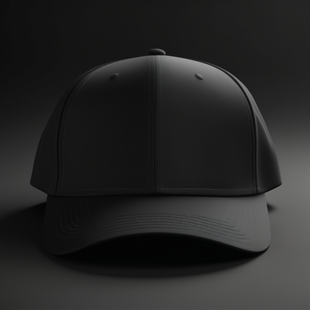 image mock up of plain black cap