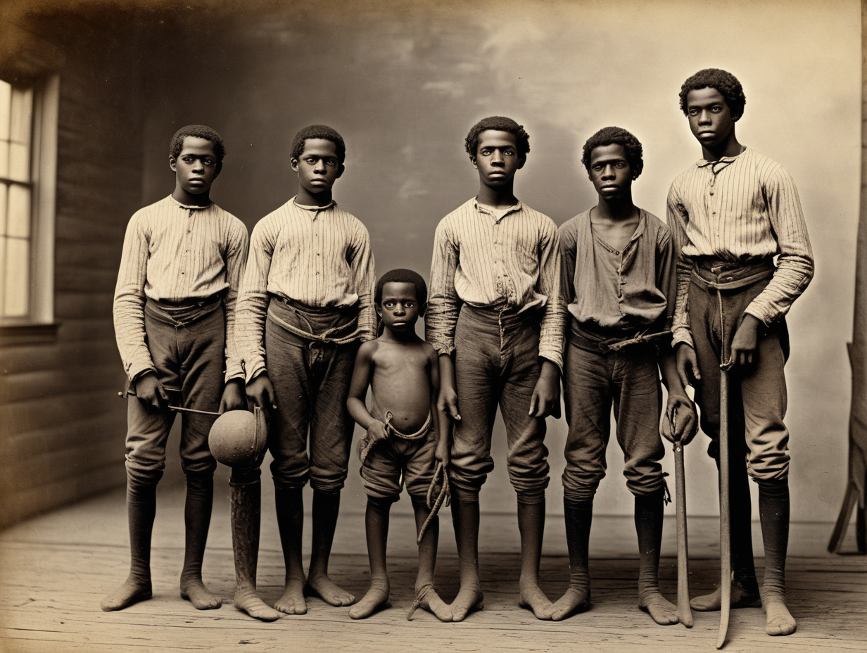1800s black teen boy slaves