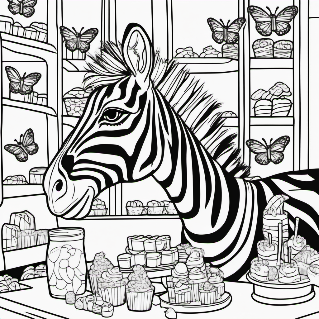 Imagine colouring page for kids Zebra rex in