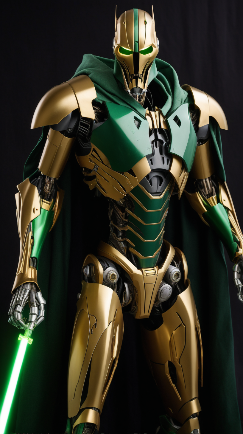 Green and gold General grievous batman iron man