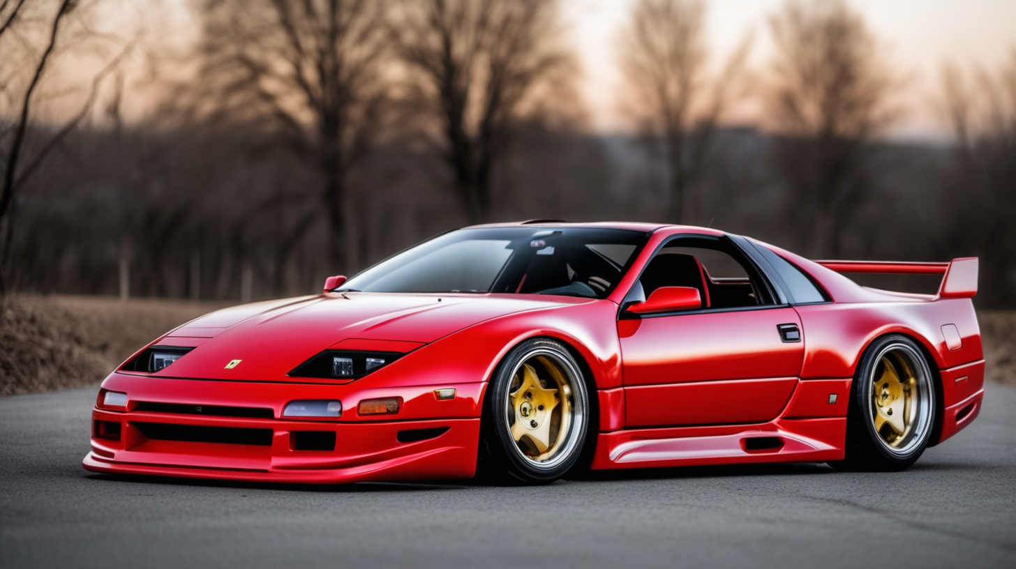 combine a 1996 nissan 300zx with a ferrari f40 into one car