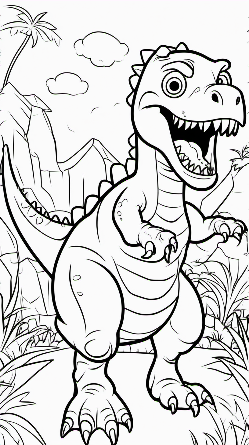 Create a funny coloring book for children about