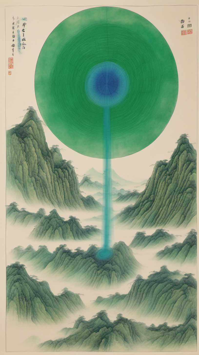
Prompt

chinese gongbi drawing, with traversable wormhole, other worldly scenery, greenblue mountain, underground， calabi yau manifold, Wittgentsein