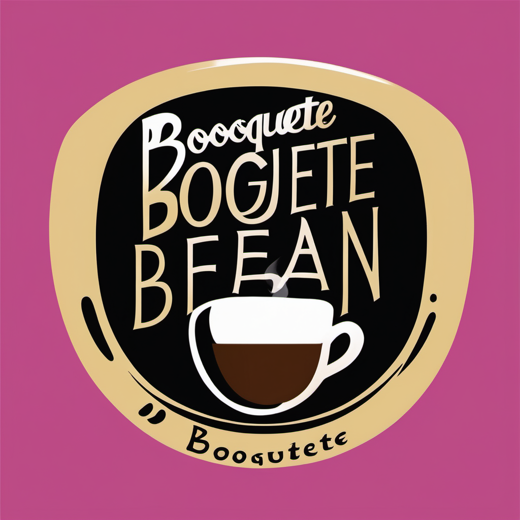  a Boquete coffee logo for a company called Boquete bean in the style of Andy Warhol