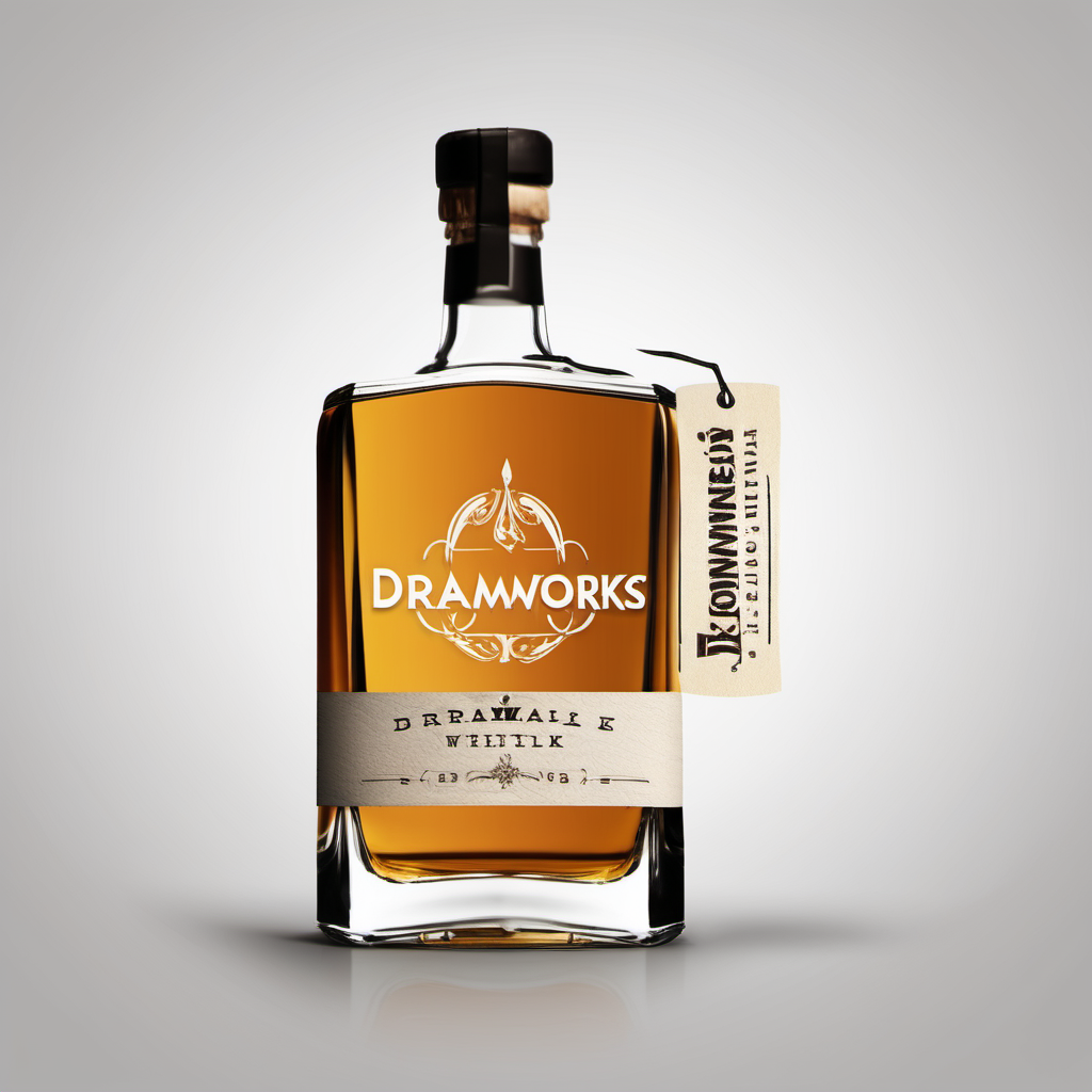 create a logo for "Dramworks" whisky brand using modern clean font