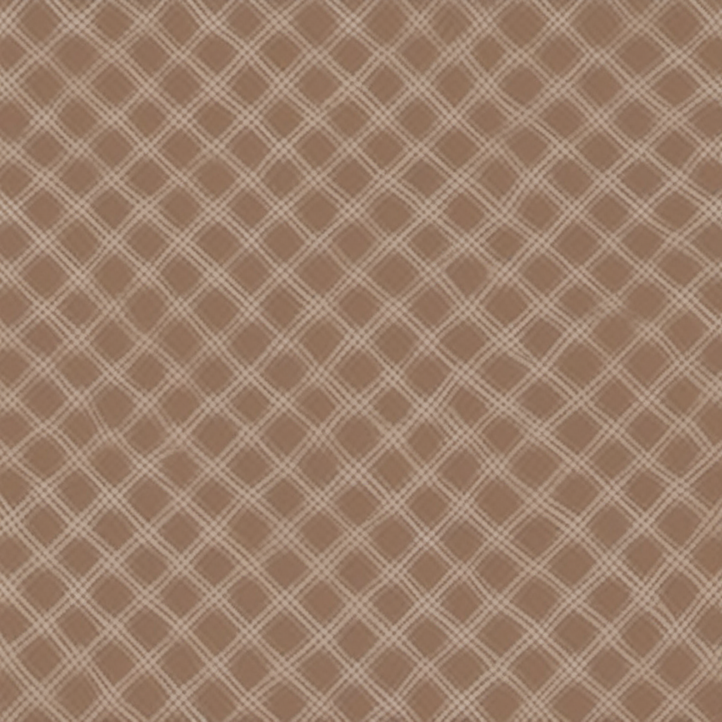 the color Cappuccino silk with a pattern of small checks