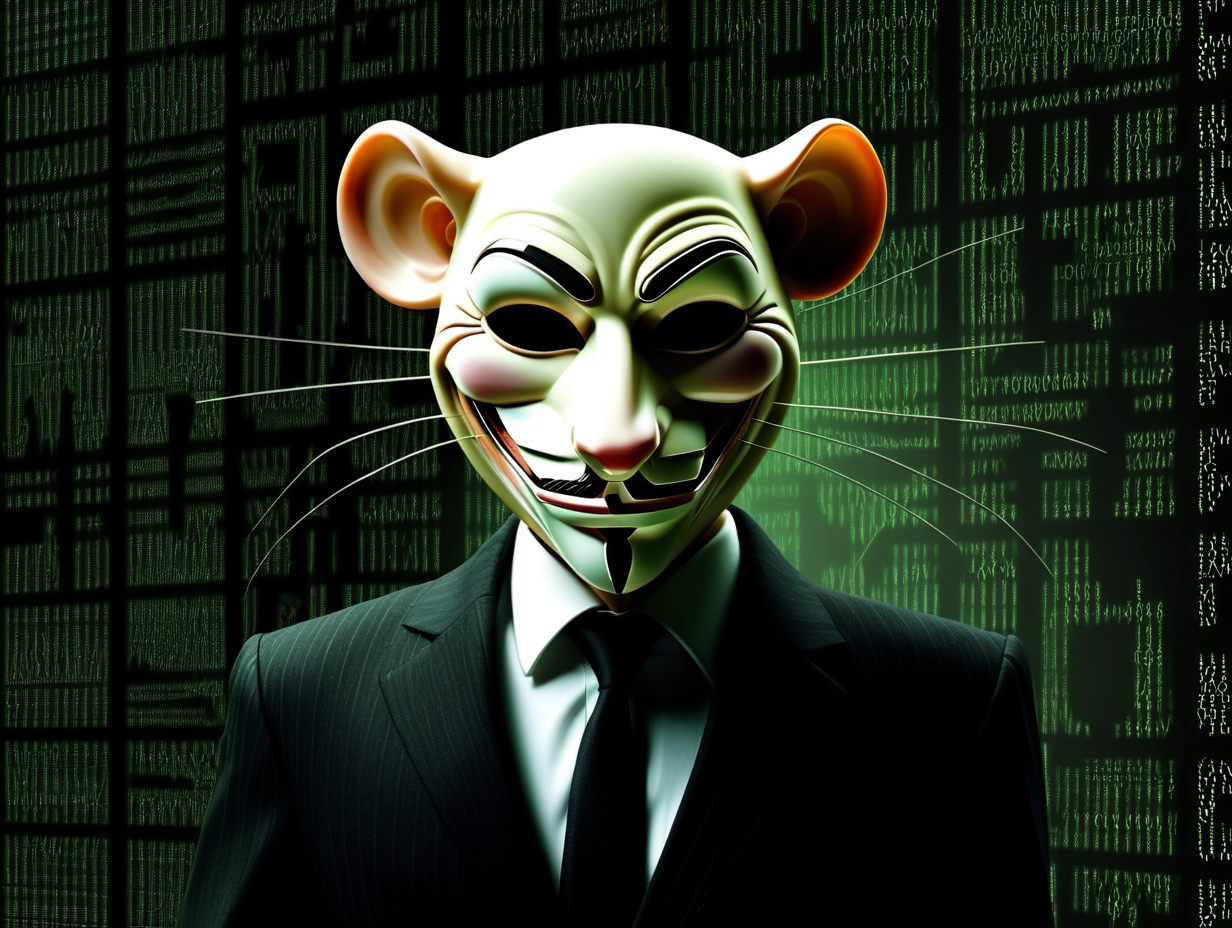 ANONYMOUS HACKET RAT BACKGROUND MATRIX