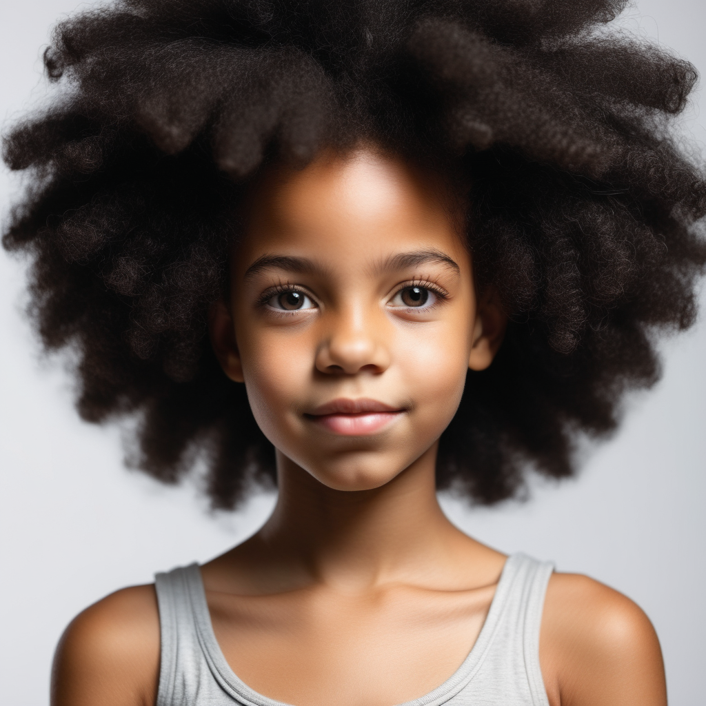 young black girl afro hair