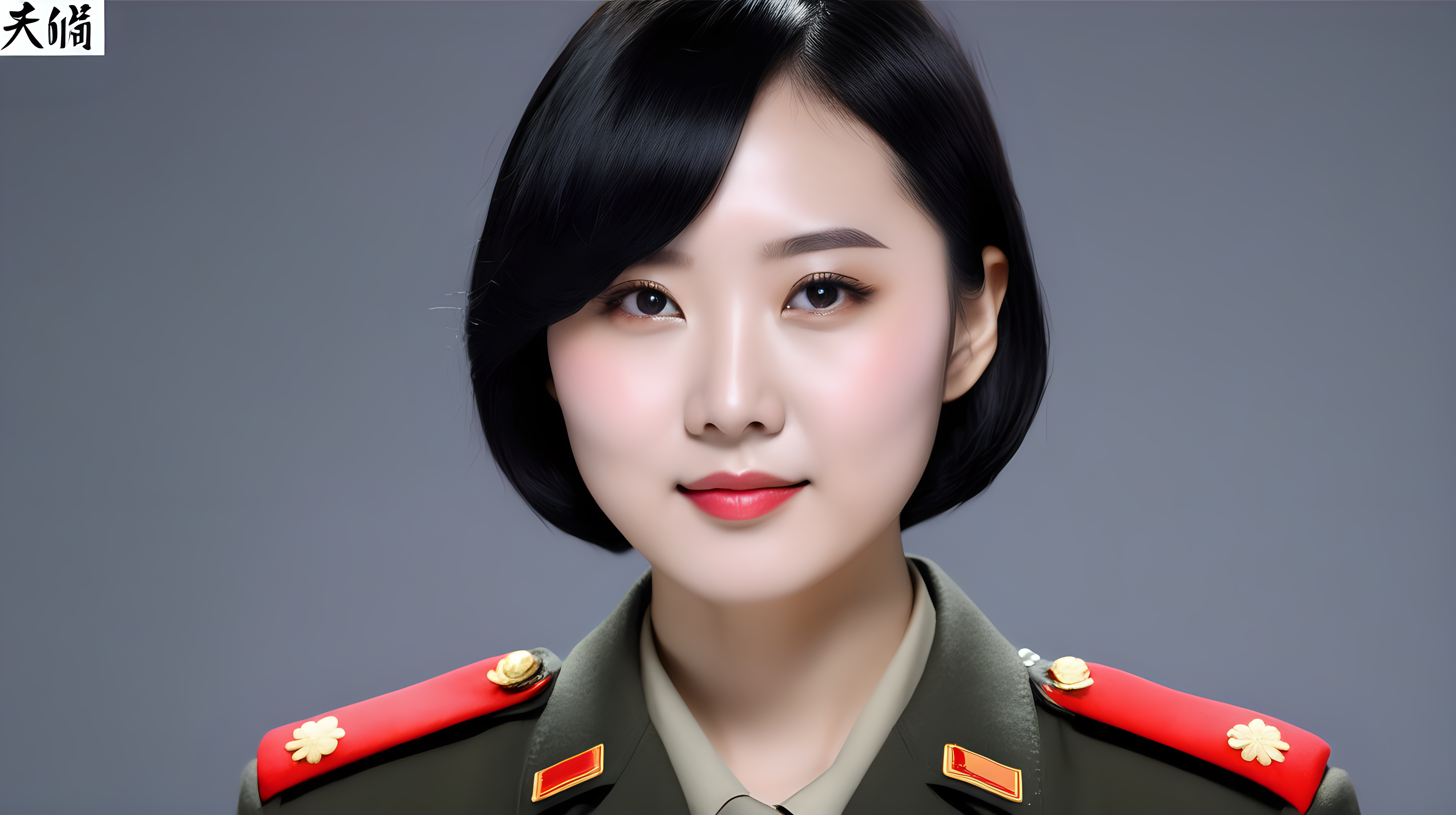 A female soldier of the Chinese Peoples Liberation