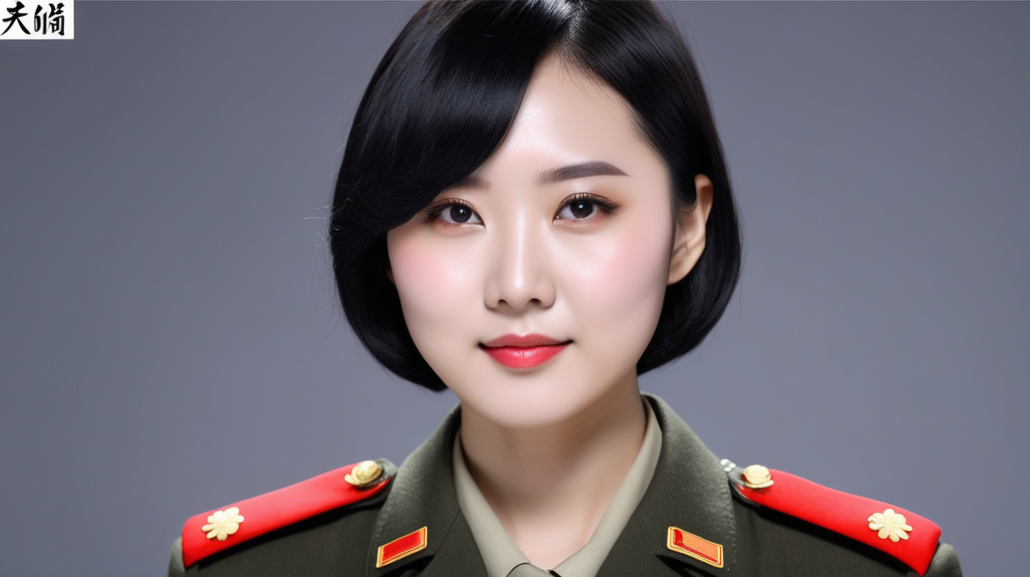 A female soldier of the Chinese Peoples Liberation