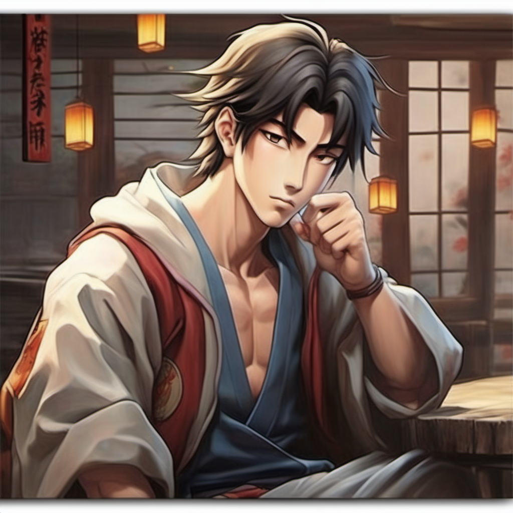 Hot Male Japanese Anime Classic Cartoon Character canvas painting 3D