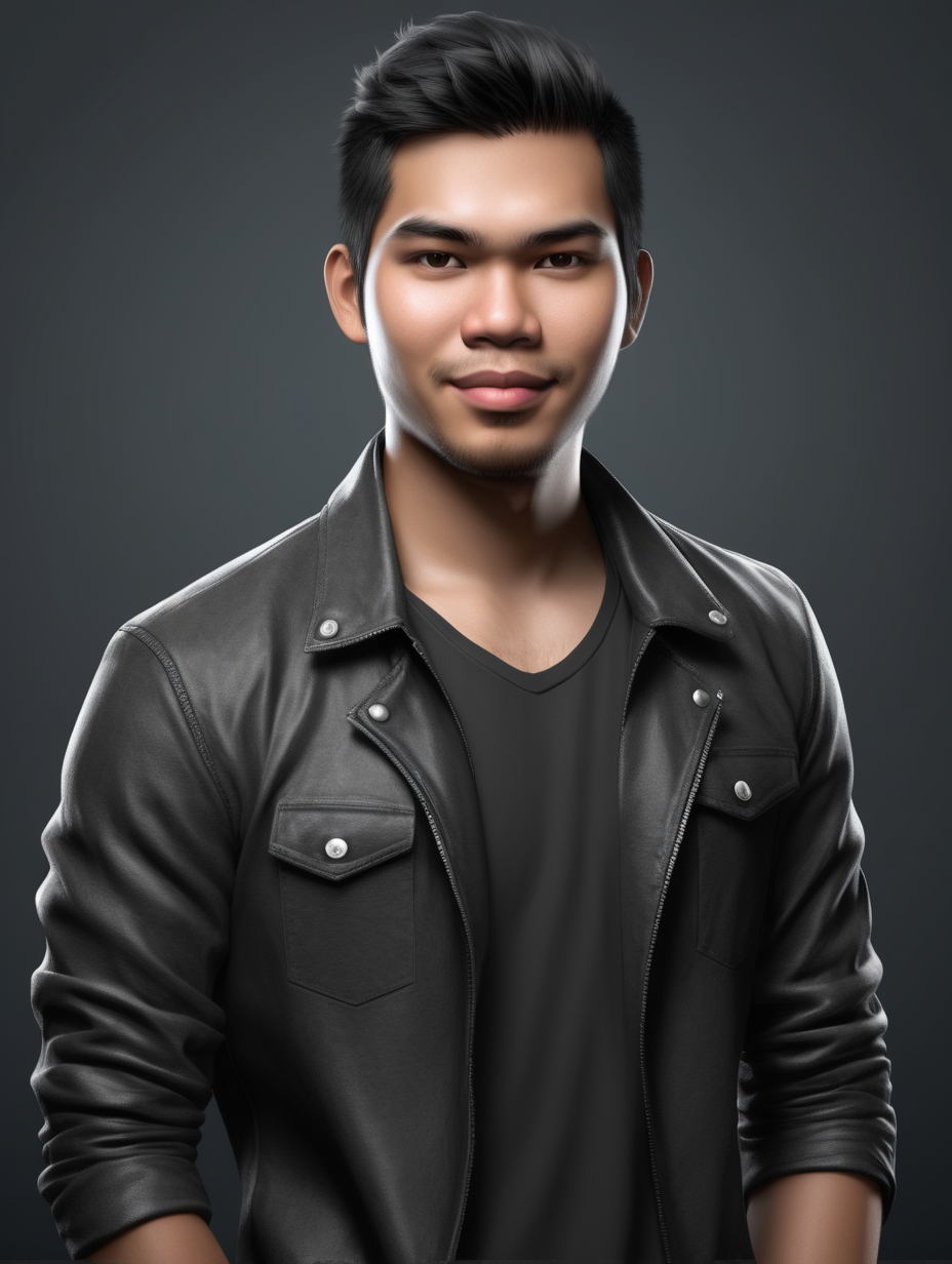 Good looking Filipino software developer combined with a