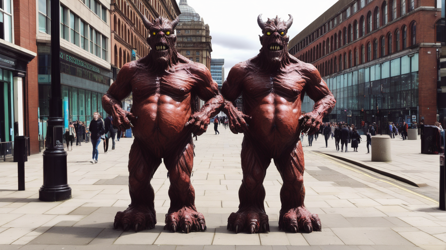 two headed monster roaming Liverpool