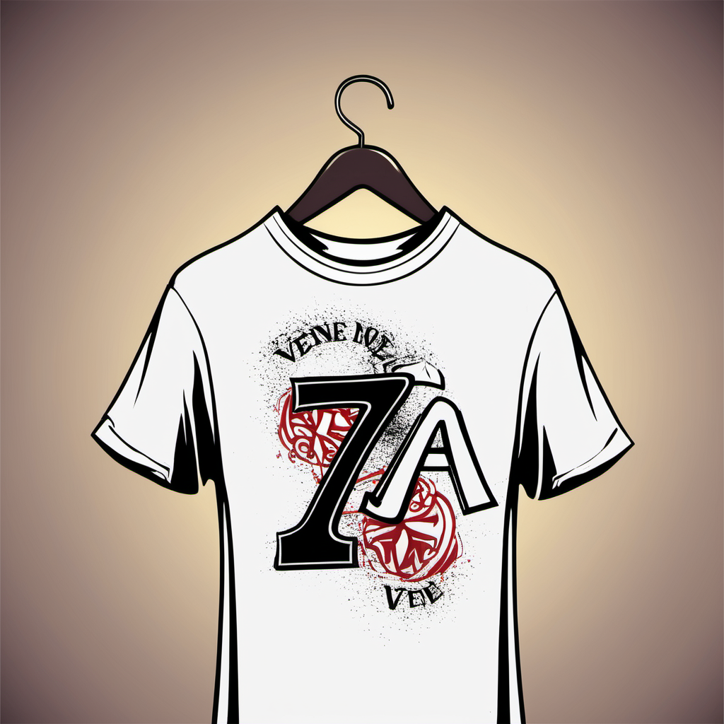 make me a logo for tshirt
 with lucky no 7vene