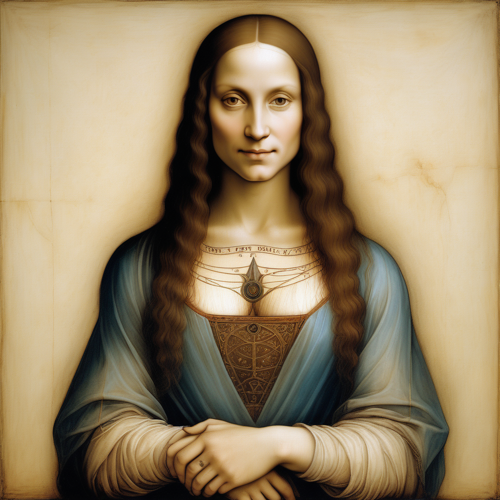 imagine prompt An enchanting portrait by Leonardo da