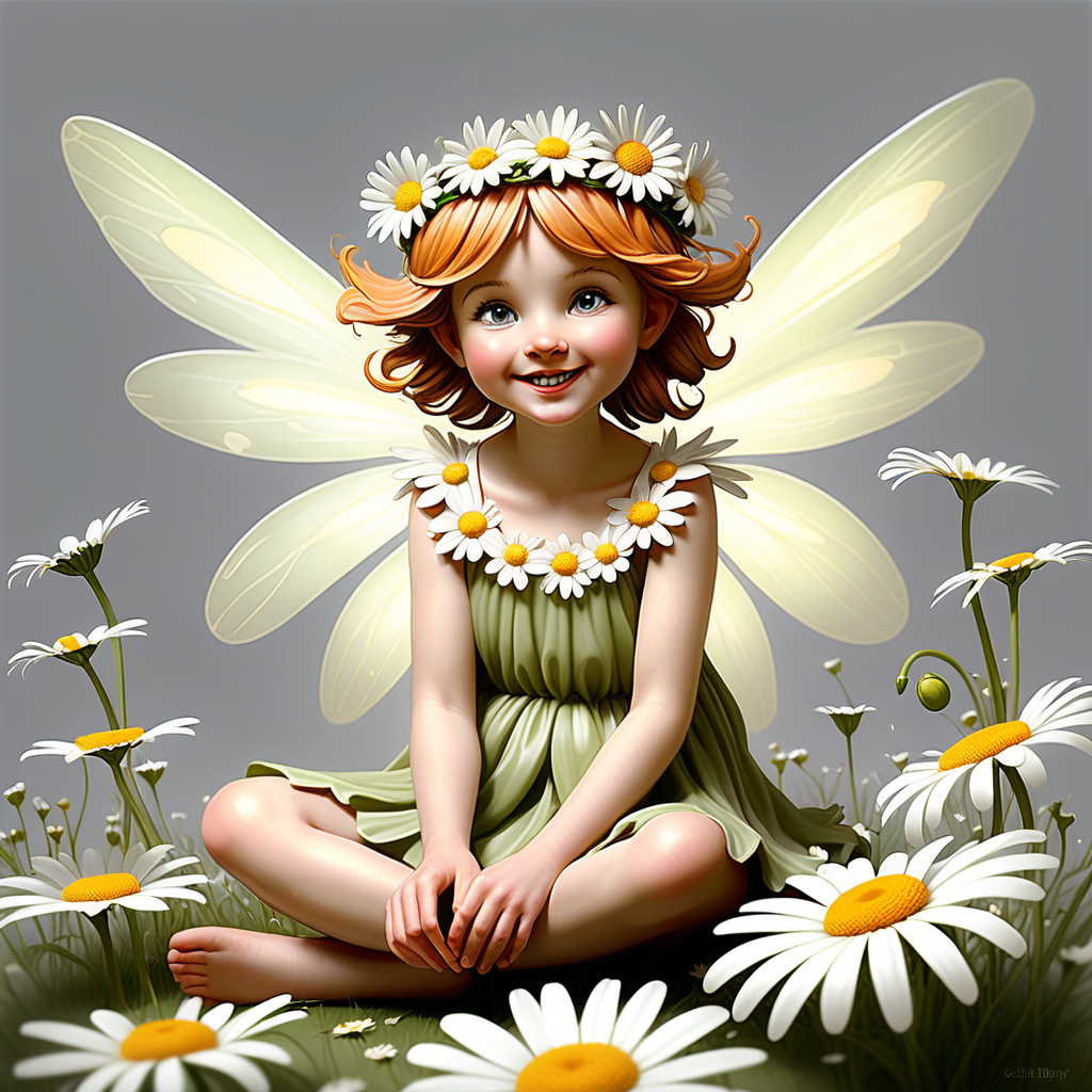 envision prompt Daisy Blossom Fairy Picture a