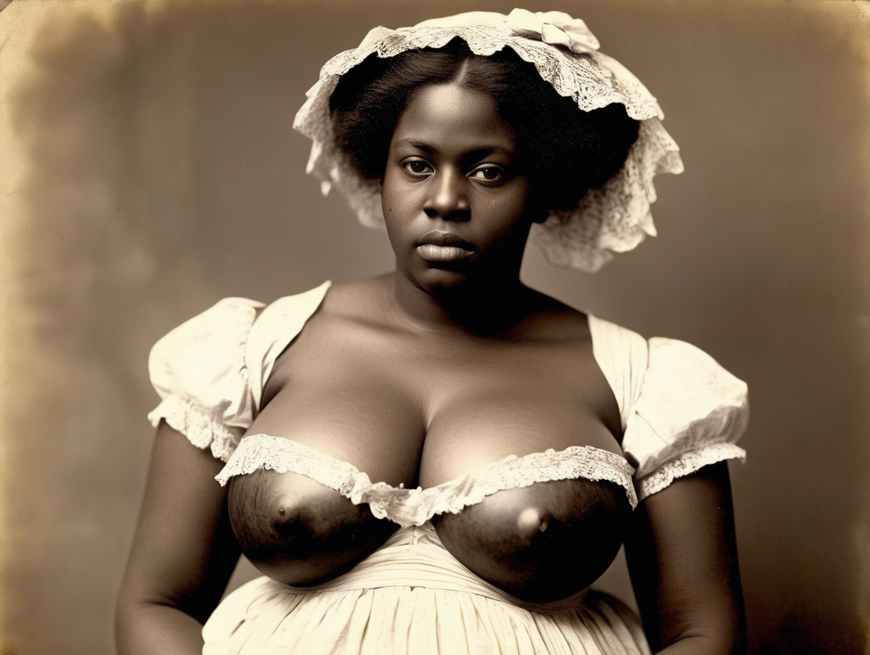 1800s black women big breast