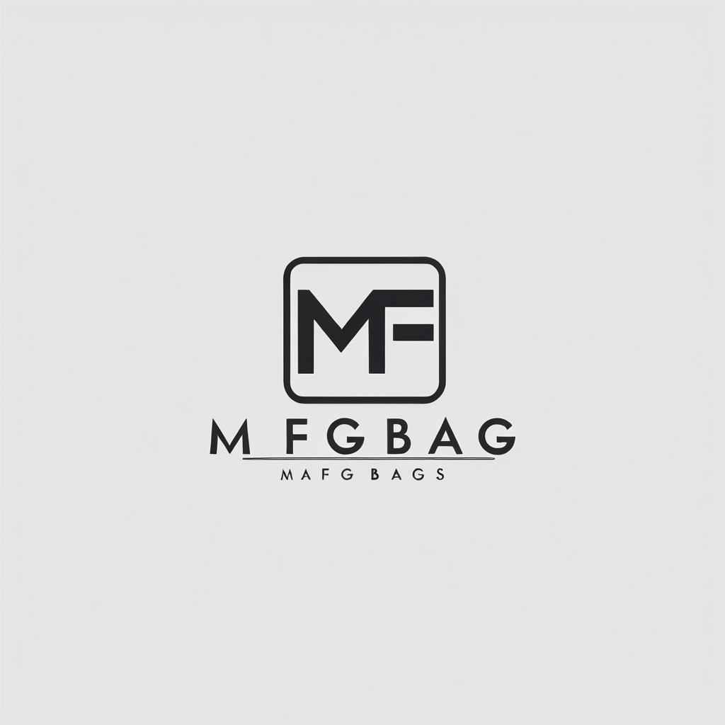 设计mfgbags的 logo  简单 简洁    越简单越好其中mfg三个字母需要连贯在一起。
