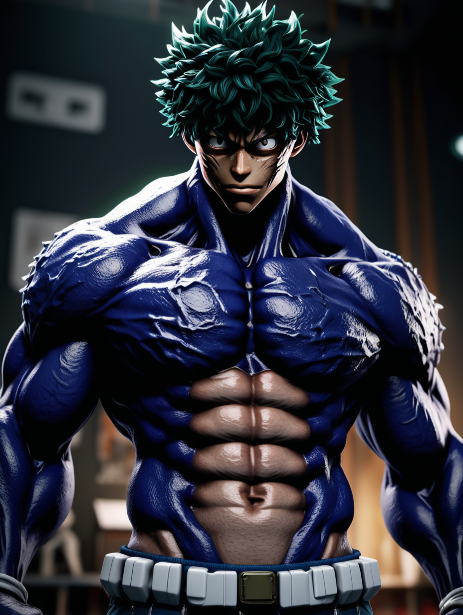 My hero academia. Dabi. Torso. Stitches. Very muscular.  Broad shoulders. Very intricately and detailed. Unreal engine 5. Hyperrealistic.