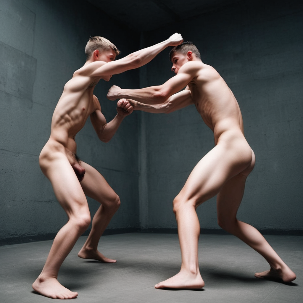 fit boys fight naked