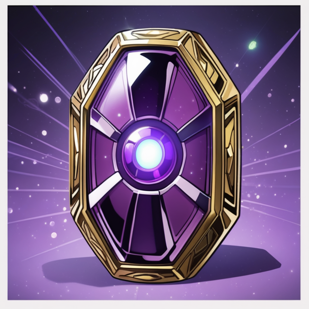 marvel purple infinity stone in cartoon