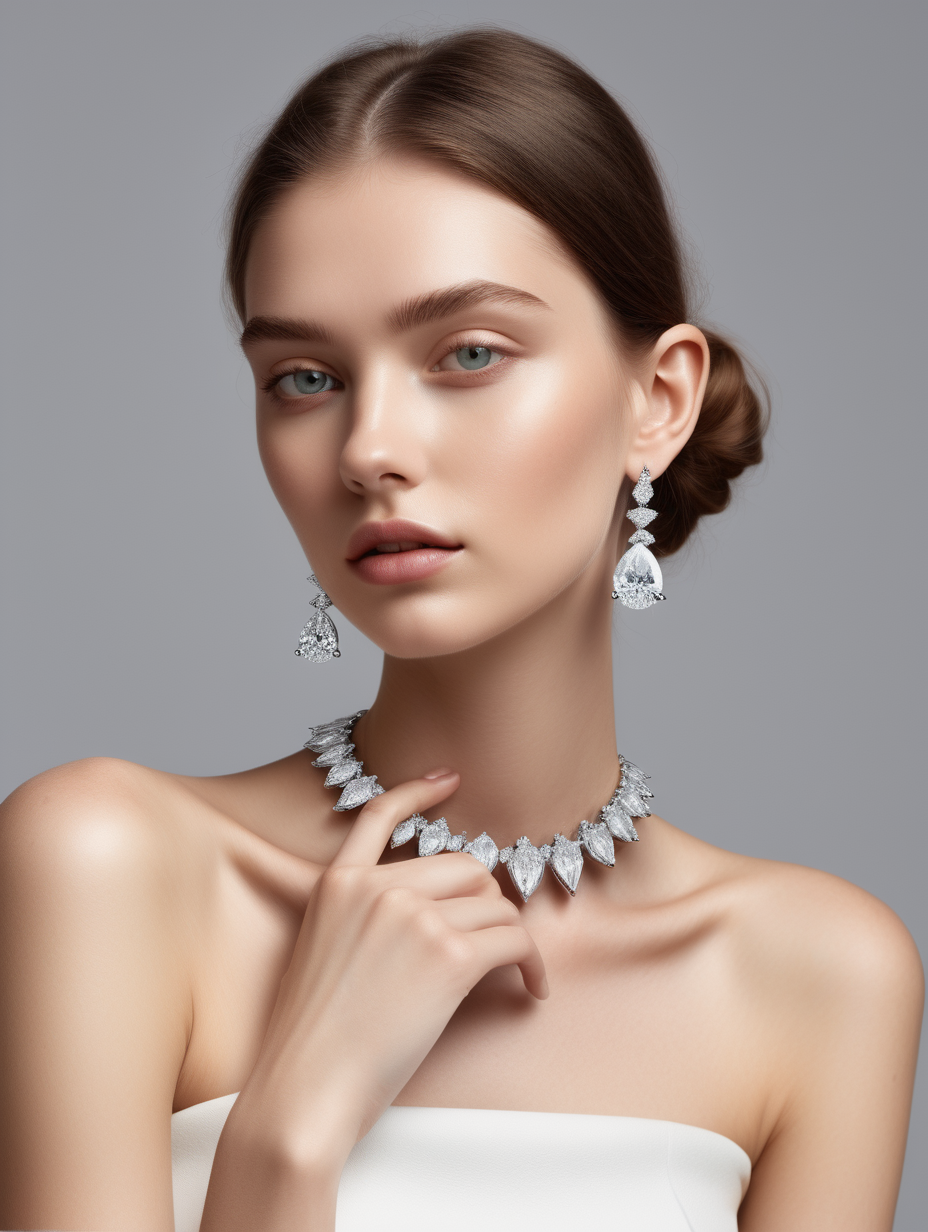 MODELS WITH LAB GROWN DIAMOND JEWELLERY AND SOLITAIRES