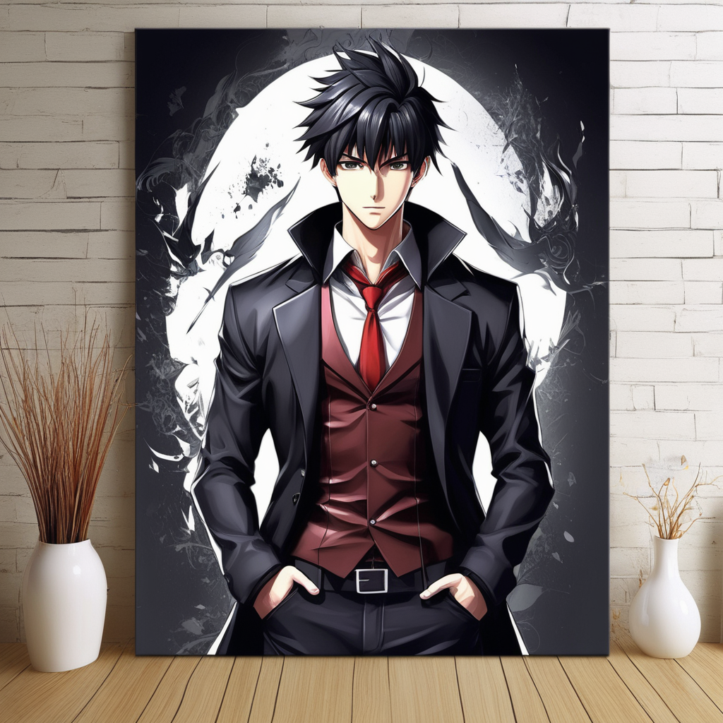Handsome Anime Characters HD Printing Canvas Painting 3D