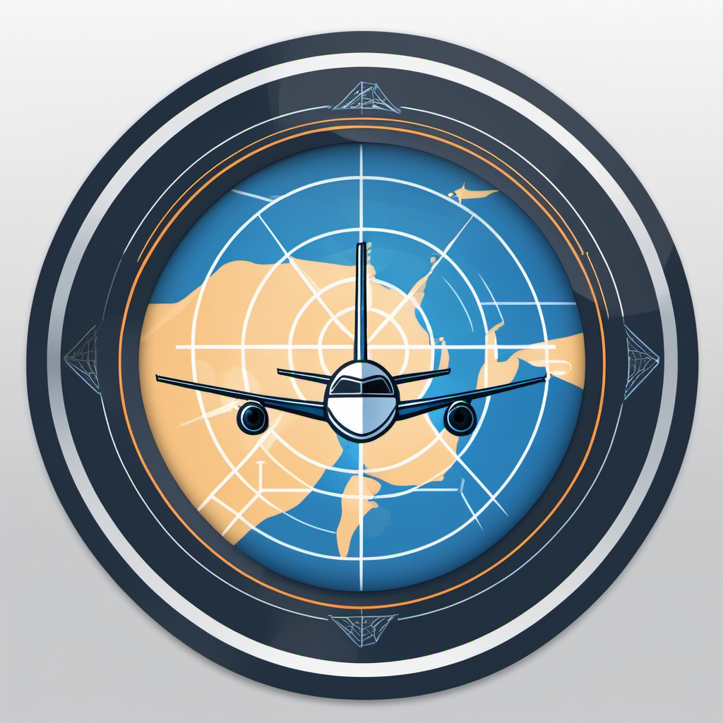 arab flight radar uygulaması için ikon tasarımı yap.  çerçeve kullanma. 