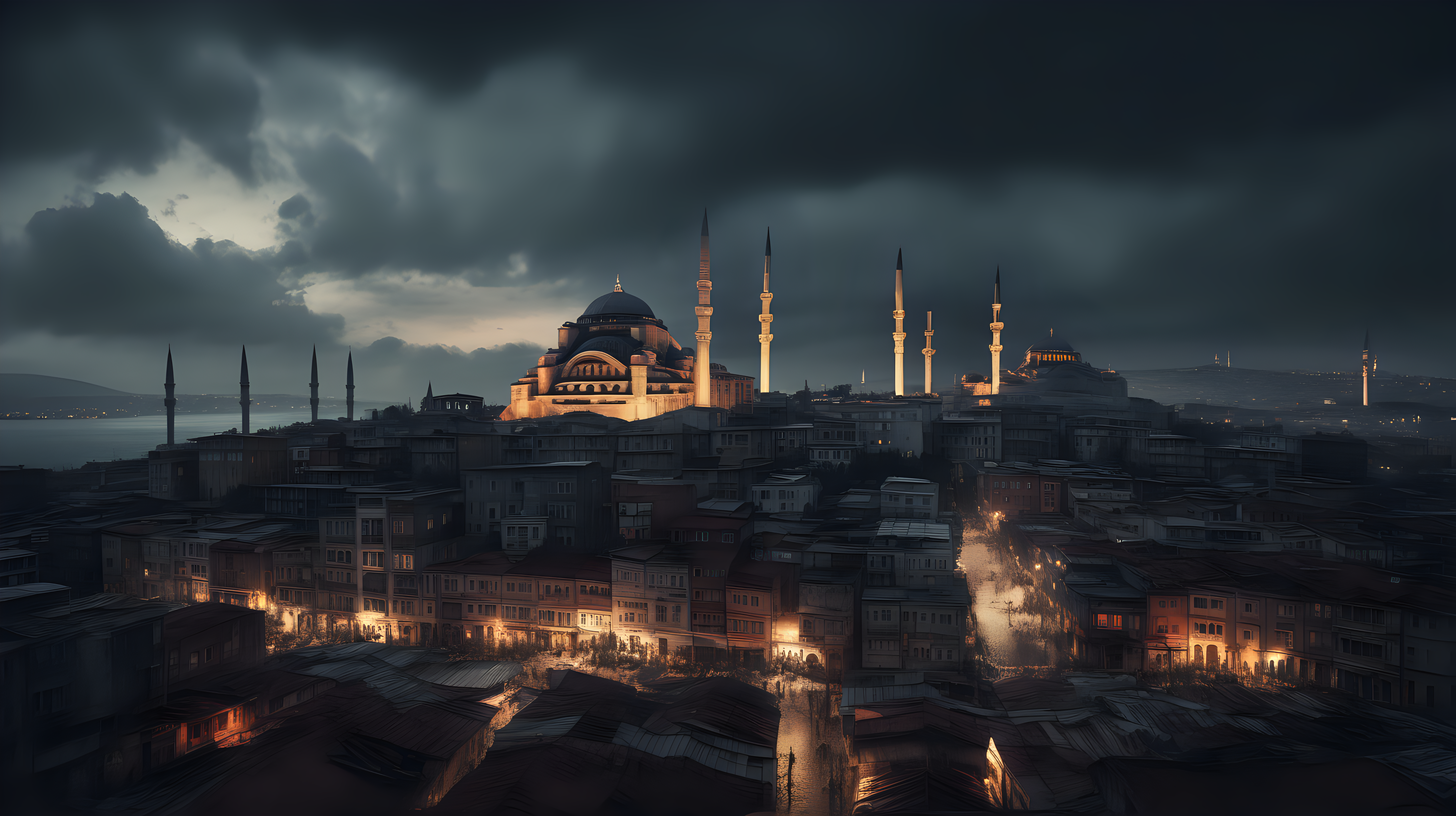 imagine prompt Historic Cityscapes Istanbul Turkey year 1500