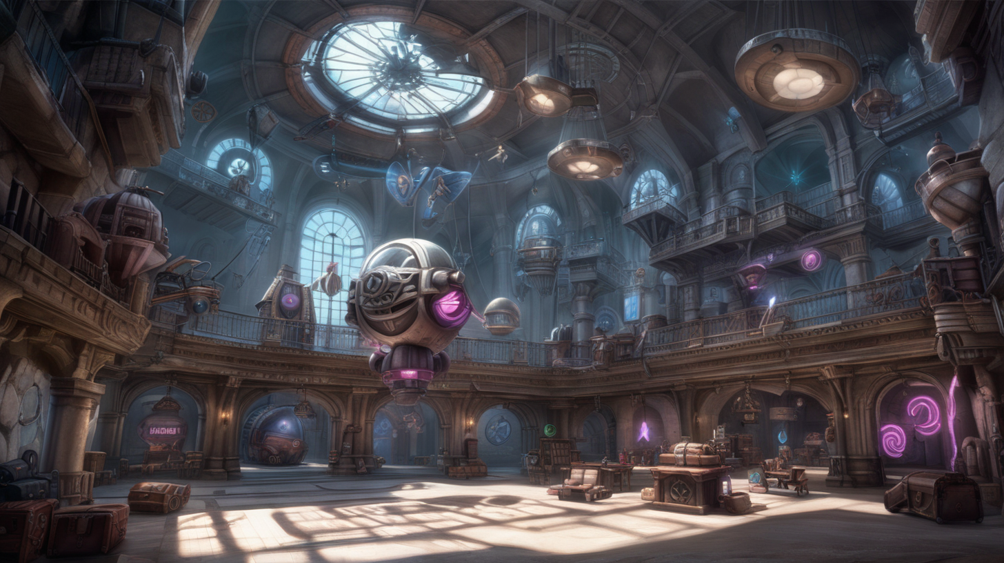 interior location of Arcane movie like VI and